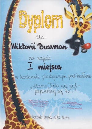 9.06.2011 Konkurs Plastyczny Mamo, Tato nie pal - papierosy są Fe!