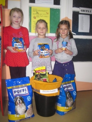 19.11.2012r. Zbiórka pokarmu dla zwierząt ze schroniska