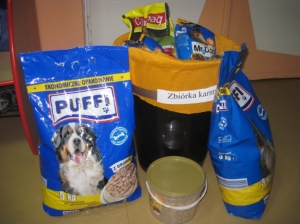 19.11.2012r. Zbiórka pokarmu dla zwierząt ze schroniska