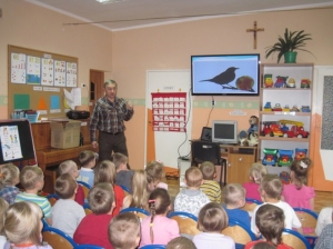 07.11.2013r. Spotkanie z ornitologiem - panem Bogusławem Kotlarz
