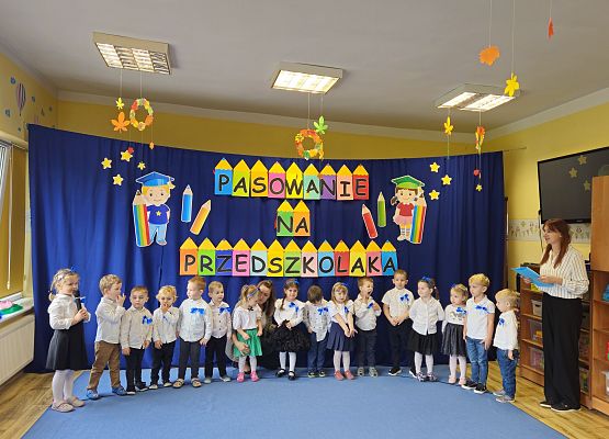 Grafika 18: 22.10.2024 Pasowanie na Przedszkolaka