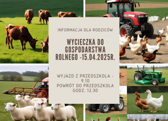 Wycieczka do gospodarstwa rolnego - 15.04.2025r. grafika