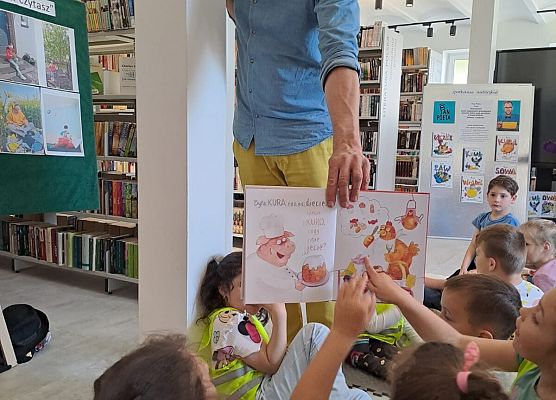 Grafika 10: Spotkanie autorskie w Bibliotece Publicznej w Wicku - gr III