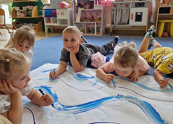 Grafika 18: "Morskie opowieści" - kodowanie na dywanie w gr I