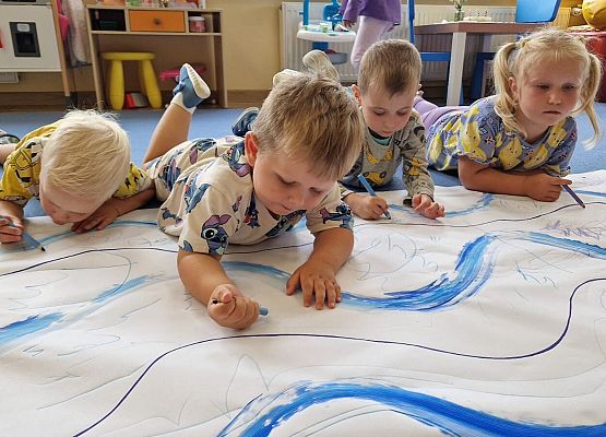 Grafika 19: "Morskie opowieści" - kodowanie na dywanie w gr I