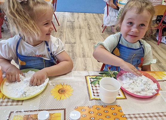 Grafika 34: 05.08.2025 Wakacyjny Klub Małego Odkrywcy – Zabawy badawcze – Tworzenie slimów