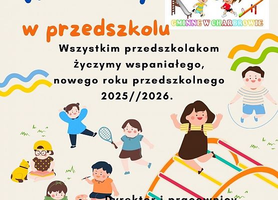 Rozpoczęcie roku przedszkolnego 2025/2026 grafika