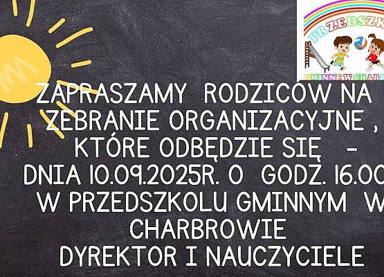 Zebranie z rodzicami - 10.09.2025r. grafika
