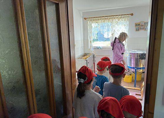 Grafika 30: 12.09.2025 Wizyta w pasiece P. Elżbiety Łukawskiej w Wicku – słodka przygoda naszych przedszkolaków!