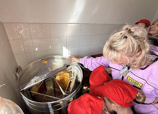 Grafika 44: 12.09.2025 Wizyta w pasiece P. Elżbiety Łukawskiej w Wicku – słodka przygoda naszych przedszkolaków!