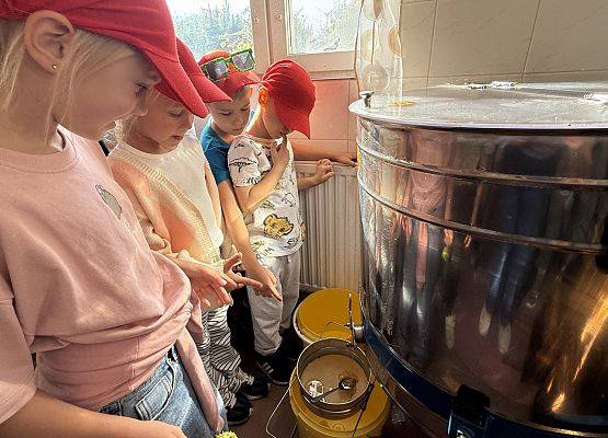 Grafika 47: 12.09.2025 Wizyta w pasiece P. Elżbiety Łukawskiej w Wicku – słodka przygoda naszych przedszkolaków!