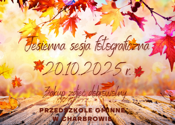 Jesienna sesja fotograficzna. grafika