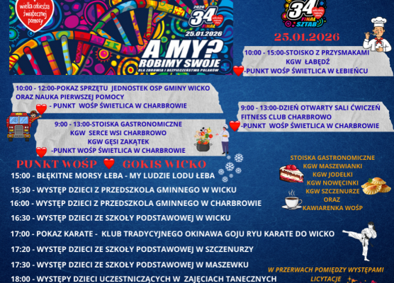 Zaproszenie na XXXIV Finał WOŚP grafika