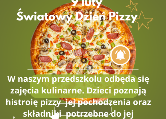 9 luty - Światowy Dzień Pizzy grafika