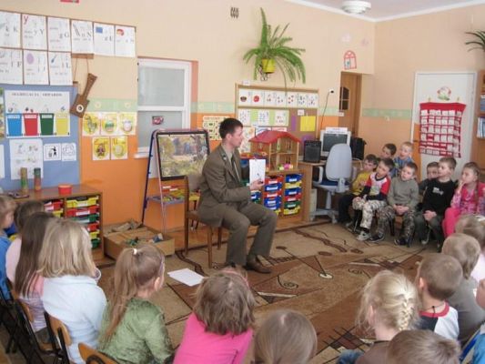 Grafika #14: 22.04.2010 - Spotkanie z panem leśniczym z Nadleśnictwa Lębork