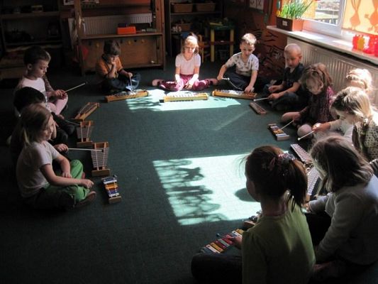 Grafika #0: 15.04.2010 - Zajęcia rytmiczne w grupie Starszaków