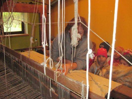 Grafika #13: 05.10.2011 - Wycieczka do warsztatu tkackiego w Białogardzie