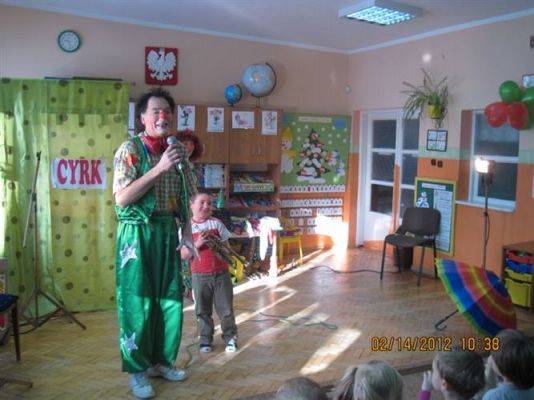 Grafika #7: 14.02.2012 - Artyści cyrkowi w naszym przedszkolu