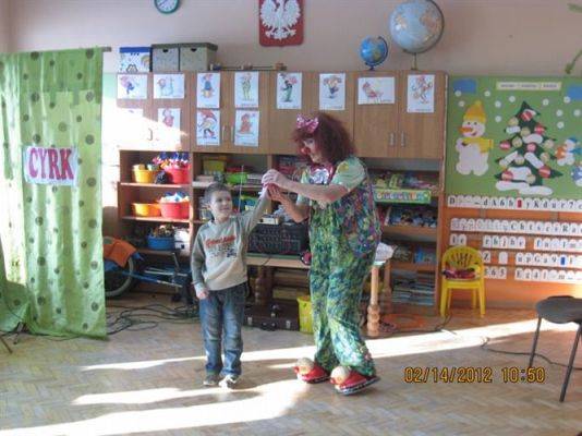 Grafika #29: 14.02.2012 - Artyści cyrkowi w naszym przedszkolu