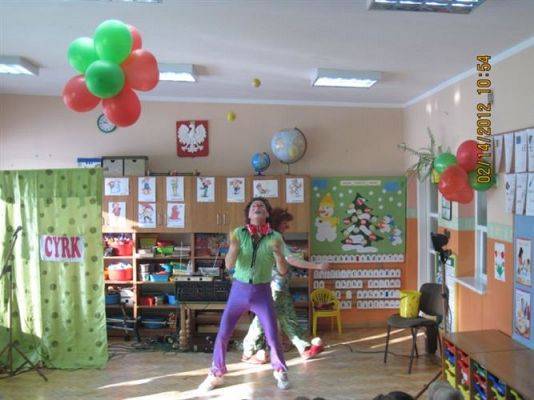 Grafika #36: 14.02.2012 - Artyści cyrkowi w naszym przedszkolu