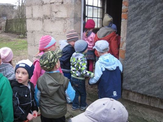 Grafika #10: 19.04.2013 - Maluszki podglądają kury w kurniku