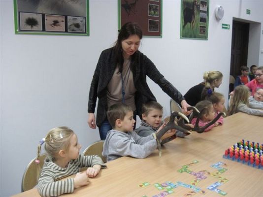 Grafika #25: 18.02.2014 - Warsztaty edukacyjne w Muzeum Przyrodniczym w Rąbce koło Łeby