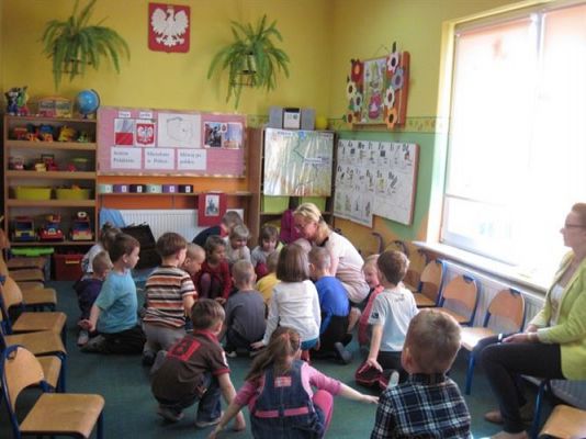 Grafika #34: 01.04.2014 - Zajęcia otwarte dla rodziców w grupie Średniaków