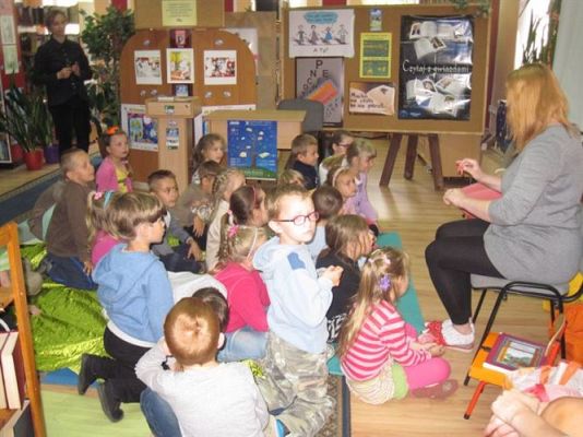 Grafika #12: 04.06.2014 - Wizyta w Bibliotece Gminnej w Wicku