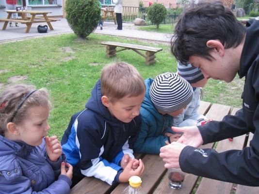 Grafika #25: 29.05.2014 - Mali Odkrywcy - spotkanie z gimazjalistami z Wicka