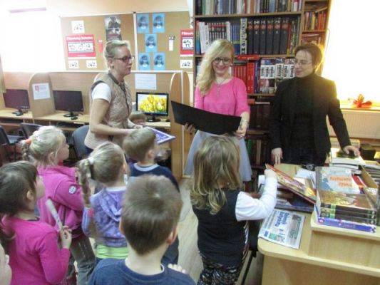 Grafika #20: 20.02.2015 - Z wizytą w Bibliotece Gminnej