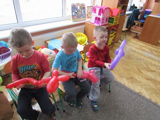 Grafika #30: 26.02.2016 - Balonowe ZOO, nauka skręcania balonów