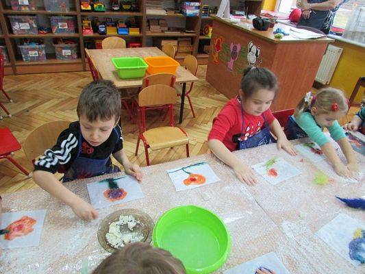 Grafika #6: 18.02.2016 - Zabawy z wełną czesankową