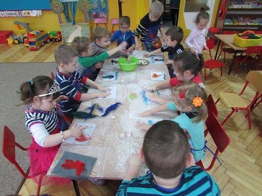 Grafika #8: 18.02.2016 - Zabawy z wełną czesankową