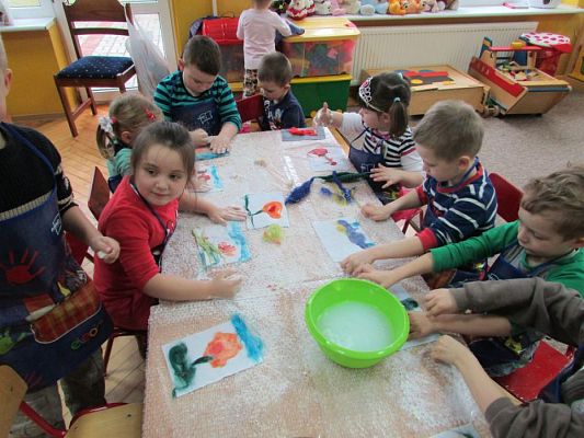 Grafika #12: 18.02.2016 - Zabawy z wełną czesankową