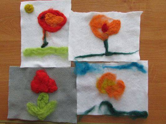 Grafika #21: 18.02.2016 - Zabawy z wełną czesankową