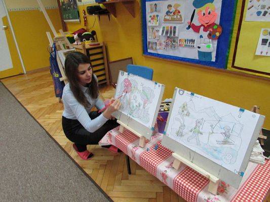 Grafika #34: 20.11.2015 - Warsztaty malarskie w gr. I