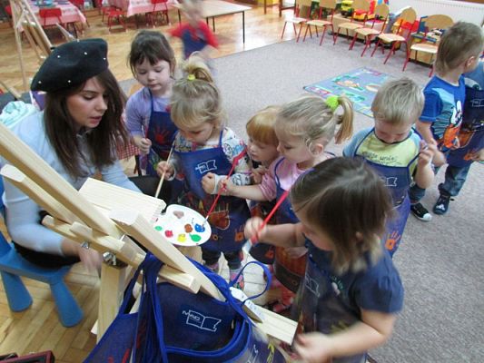 Grafika #45: 20.11.2015 - Warsztaty malarskie w gr. I