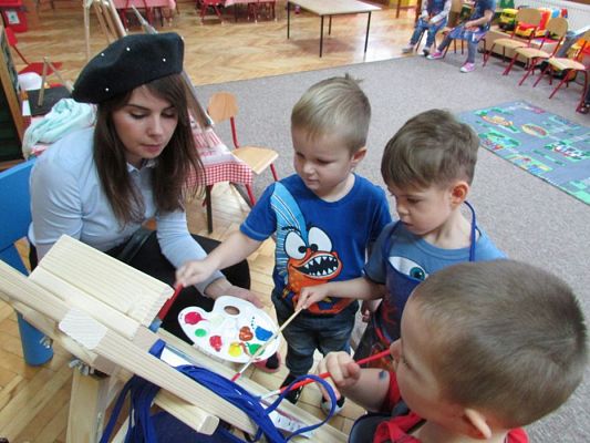 Grafika #48: 20.11.2015 - Warsztaty malarskie w gr. I