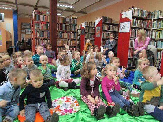 Grafika #5: 04.11.2015 - Warsztaty teatralne w Bibliotece Gminnej w Wicku