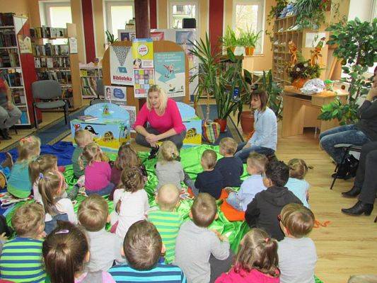 Grafika #7: 04.11.2015 - Warsztaty teatralne w Bibliotece Gminnej w Wicku