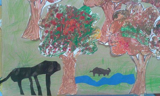 Grafika #8: 27.10.2015 - Warsztaty teatralno-plastyczne "Idzie zima-chudy nie przetrzyma"