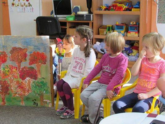 Grafika #20: 27.10.2015 - Warsztaty teatralno-plastyczne "Idzie zima-chudy nie przetrzyma"