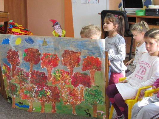 Grafika #32: 27.10.2015 - Warsztaty teatralno-plastyczne "Idzie zima-chudy nie przetrzyma"