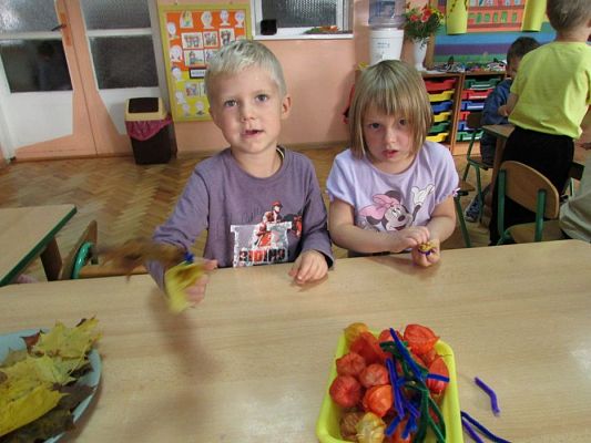 Grafika #24: 20.10.2015-Warsztaty plastyczne pn."Jesienne bukiety z liści"