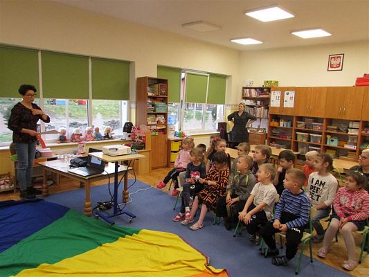 Grafika #0: 19.02.2020 Zajęcia przyrodnicze poprowadzone przez Panią ze Słowińskiego Parku Narodowego