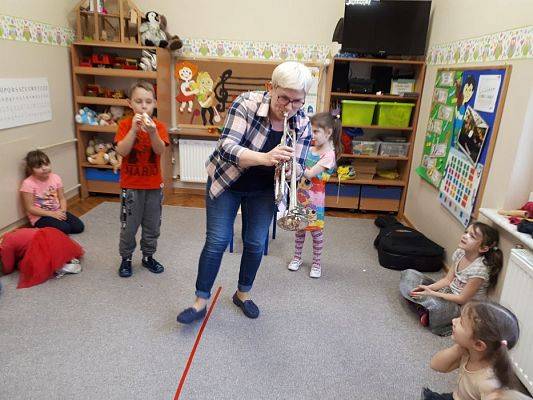 Grafika #18: 13.02.2020 Zajęcia w gr II Poznajemy instrumenty. Muzyka wokół nas!