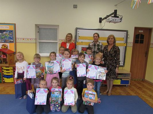 Grafika #28: 24.10.2019 Wręczenie nagród w konkursie plastycznym pt."Przeczytaliśmy-namalowaliśmy"