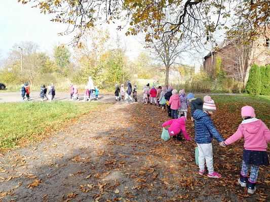 Grafika #0: Spacer do parku - zabawy z liśćmi i zbieranie kasztanów