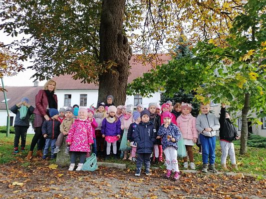 Grafika #22: Spacer do parku - zabawy z liśćmi i zbieranie kasztanów