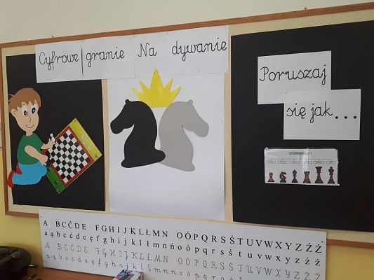 Grafika #8: 20.05.2019 Cyfrowe granie na dywanie. Zajęcia klubu szachowego "Szach-Mat".